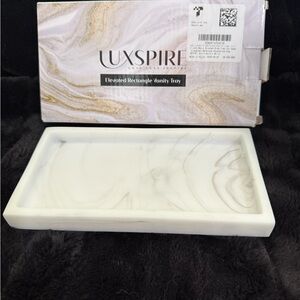 Luxspire Marble Vanity Tray